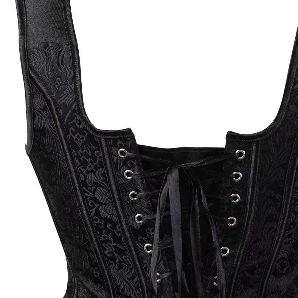 Amazon.com: Corset Bustier Tops for Women with Straps Plus